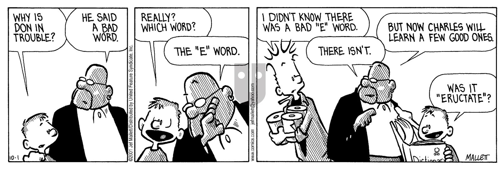 Frazz - Monday October 1, 2001 Comic Strip