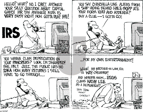 Stuart Carlson on Thursday April 10, 1997 Comic Strip