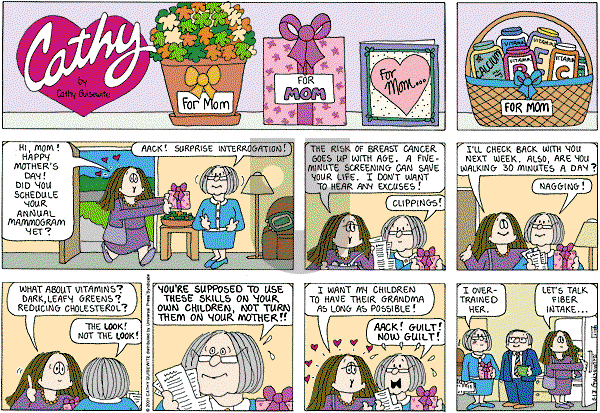 Cathy Classics - Sunday May 13, 2012 Comic Strip