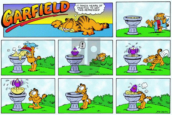 Garfield on Sunday October 1, 1989 Comic Strip