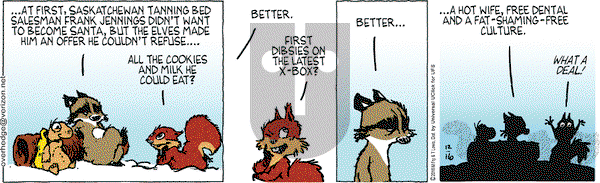 Over the Hedge on Friday December 16, 2016 Comic Strip