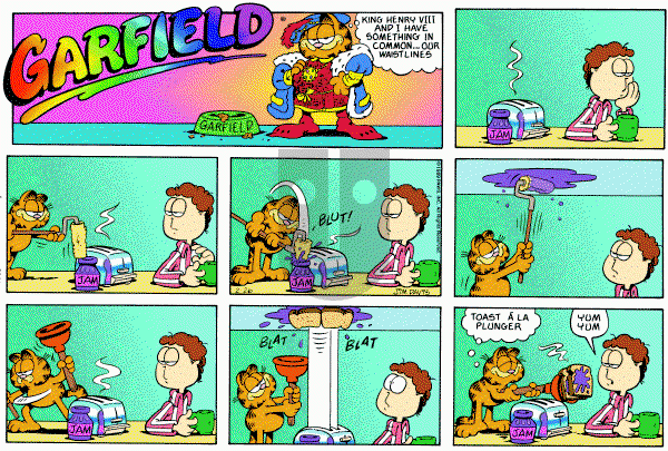 Garfield on Sunday February 26, 1989 Comic Strip