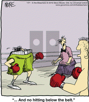 In the Bleachers on Thursday January 21, 2016 Comic Strip