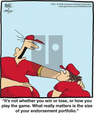 In the Bleachers on Monday June 25, 2018 Comic Strip