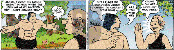 Alley Oop on Monday September 21, 2015 Comic Strip