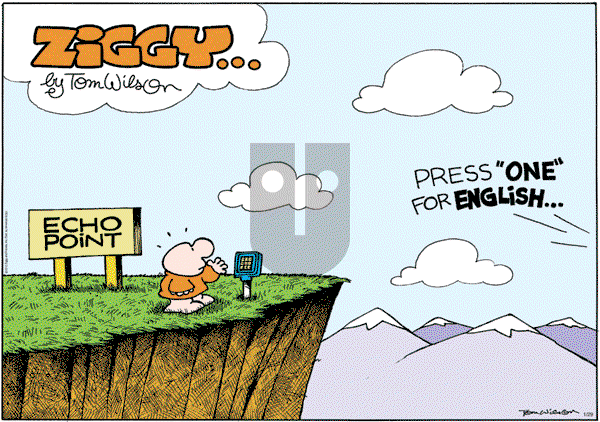 Ziggy on Sunday January 29, 2012 Comic Strip