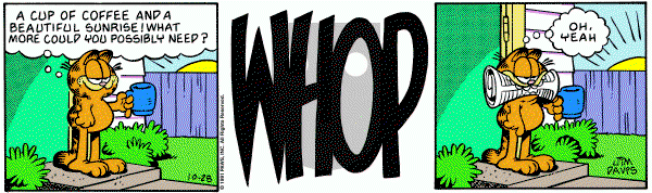 Garfield on Monday October 28, 1991 Comic Strip