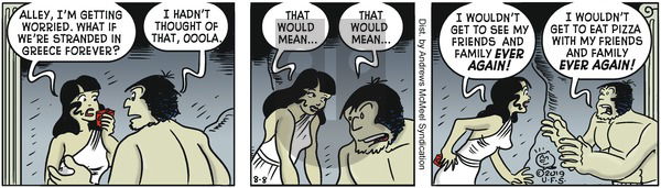 Alley Oop on Thursday August 8, 2019 Comic Strip