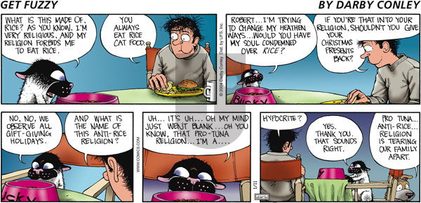 Get Fuzzy on Sunday January 11, 2004 Comic Strip
