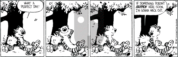 Calvin and Hobbes - Tuesday June 30, 1987 Comic Strip