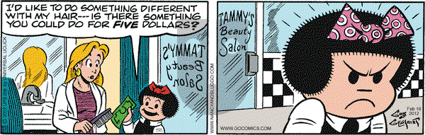 Nancy on Thursday February 16, 2012 Comic Strip
