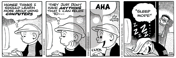 Nancy on Saturday April 17, 2004 Comic Strip
