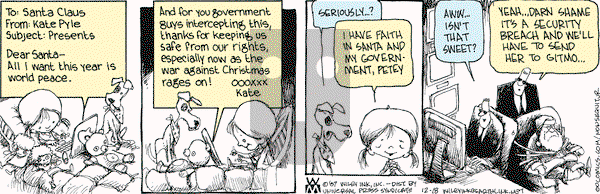 Non Sequitur on Tuesday December 18, 2007 Comic Strip