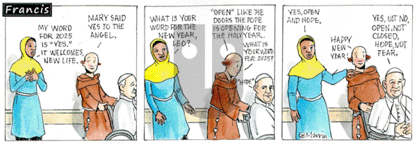Francis on Thursday January 2, 2025 Comic Strip