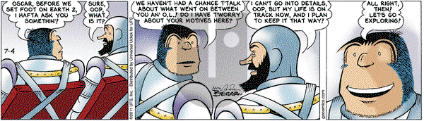 Alley Oop on Monday July 4, 2011 Comic Strip