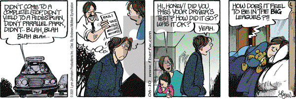 For Better or For Worse - Thursday June 10, 2021 Comic Strip