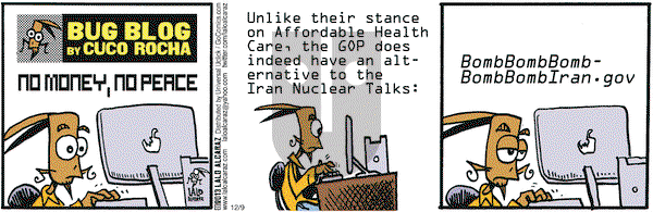 La Cucaracha on Monday December 9, 2013 Comic Strip