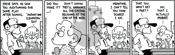 FoxTrot on Thursday February 16, 1995 Comic Strip
