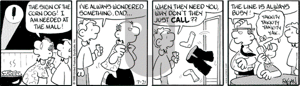Drabble on Wednesday July 21, 1999 Comic Strip