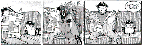 Get Fuzzy on Monday January 24, 2000 Comic Strip