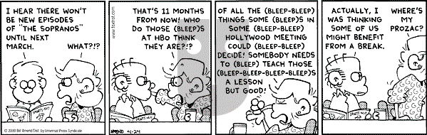 FoxTrot on Monday April 24, 2000 Comic Strip