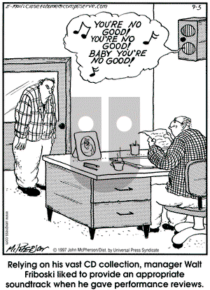 Close to Home on Friday September 5, 1997 Comic Strip