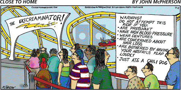 Close to Home on Sunday July 2, 2006 Comic Strip
