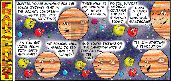 Frank and Ernest on Sunday May 1, 2011 Comic Strip