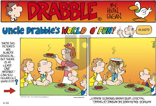Drabble on Sunday April 22, 2007 Comic Strip