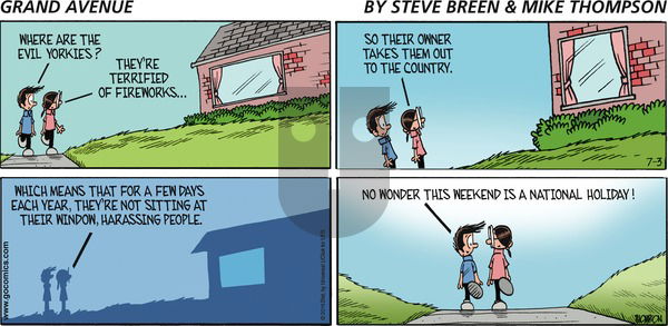 Grand Avenue on Sunday July 3, 2016 Comic Strip