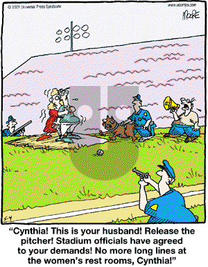 In the Bleachers - Friday May 4, 2001 Comic Strip