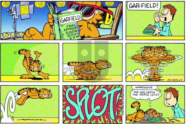 Garfield on Sunday June 5, 1994 Comic Strip