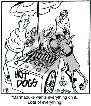 Marmaduke on Saturday November 8, 2003 Comic Strip