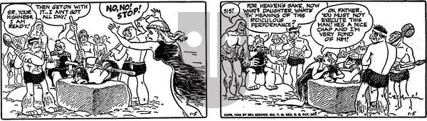Alley Oop on Wednesday January 5, 1949 Comic Strip