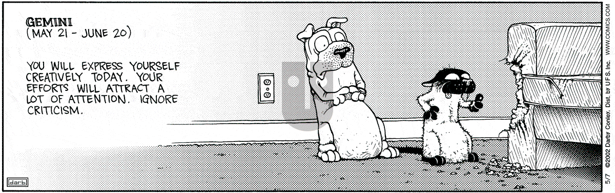 Get Fuzzy - Tuesday May 7, 2002 Comic Strip