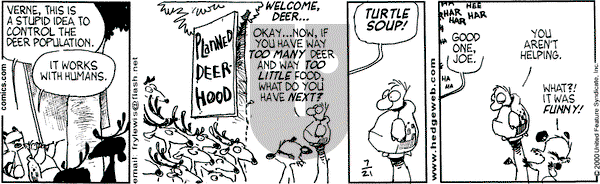 Over the Hedge on Friday July 21, 2000 Comic Strip