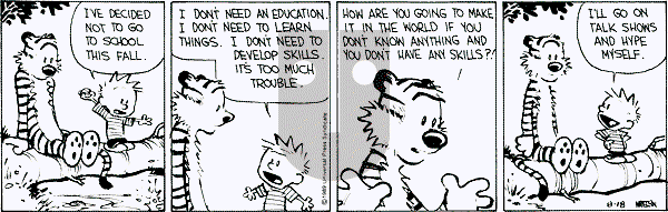 Calvin and Hobbes - Friday August 18, 1989 Comic Strip