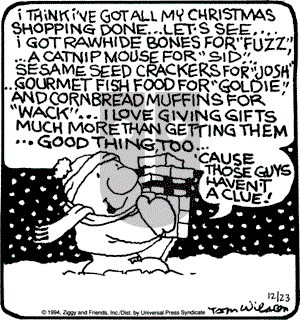 Ziggy on Friday December 23, 1994 Comic Strip