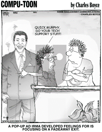 Compu-toon on Monday November 24, 2008 Comic Strip