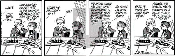 Doonesbury on Wednesday January 30, 1980 Comic Strip