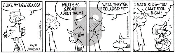 Arlo and Janis on Saturday January 6, 1996 Comic Strip
