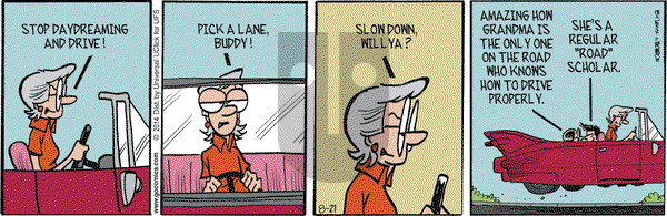 Grand Avenue on Thursday August 21, 2014 Comic Strip