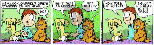 Garfield on Thursday January 21, 1988 Comic Strip