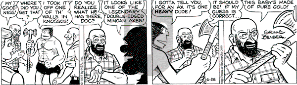Alley Oop on Saturday June 28, 1997 Comic Strip