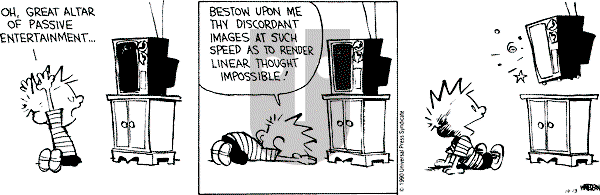 Calvin and Hobbes - Saturday October 13, 1990 Comic Strip