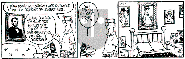 Monty on Saturday July 27, 2002 Comic Strip