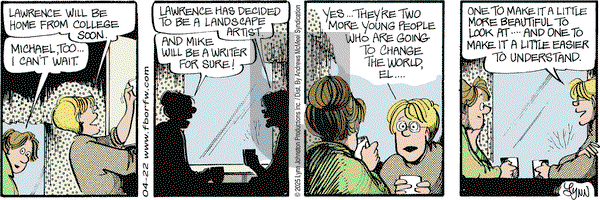 For Better or For Worse on Tuesday April 22, 2025 Comic Strip