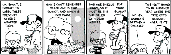 FoxTrot on Wednesday December 13, 2000 Comic Strip