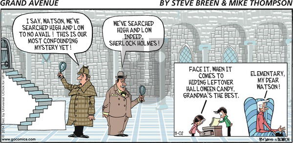 Grand Avenue on Sunday November 2, 2014 Comic Strip