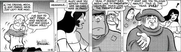 Alley Oop on Saturday November 6, 2004 Comic Strip